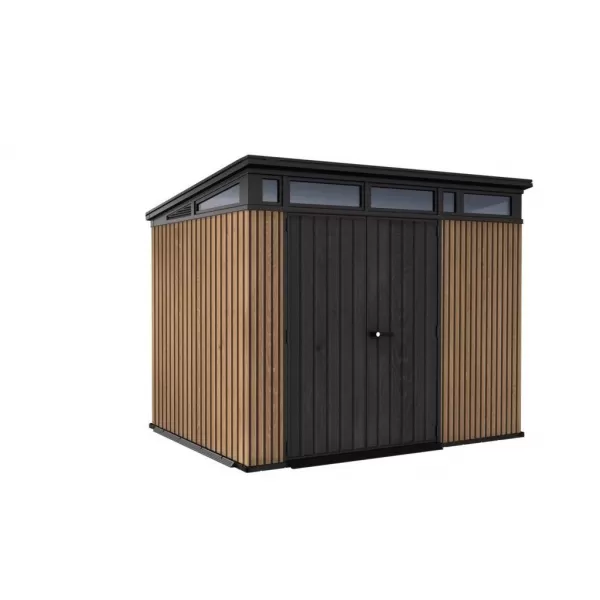 Zahradní domek 9x7 Vertical hnědý, s podlahou Keter PENT Signature 610679