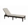 Lehátko Keter Jaipur hnědé s polstrem 610656