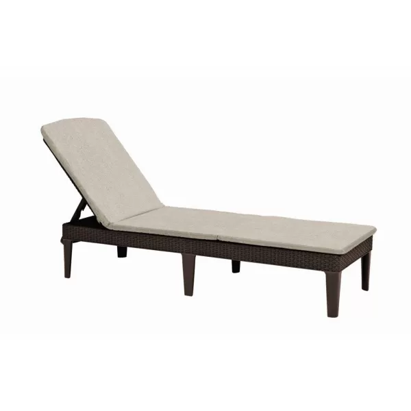 Lehátko Keter Jaipur hnědé s polstrem 610656