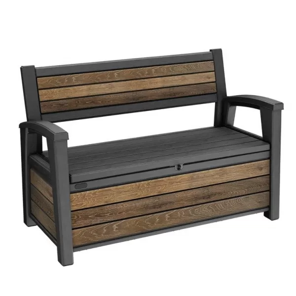 Zahradní lavice Keter Deco Garden Bench Walnut 612055