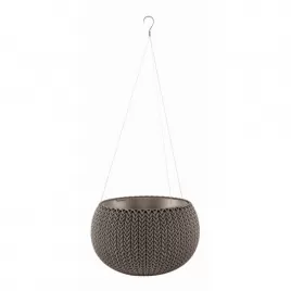 Květináč Keter COZY S závěsný Harvest Brown