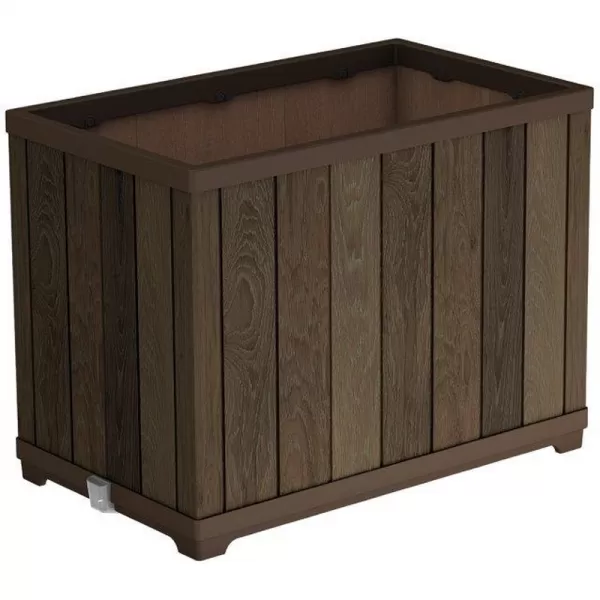 Květináč Keter Deco Rectangle Tall walnut 612033