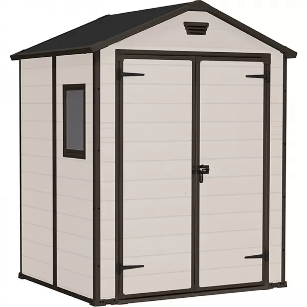 Zahradní domek Keter MANOR 6 x 5 DD béžový, s podlahou 610626