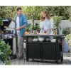 Grilovací stolek Keter UNITY XL 207L grafitový