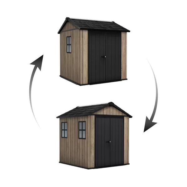 Zahradní domek 7,5 x 7 Ashwood, s podlahou Keter Apex