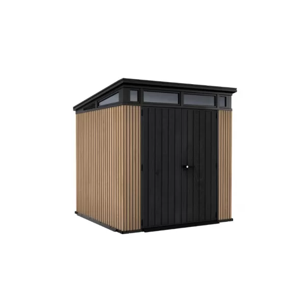 Zahradní domek 7x7 Vertical hnědý, s podlahou Keter PENT Signature 610678