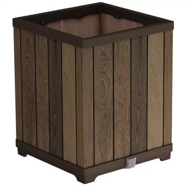 Květináč Keter Deco Square Tall walnut 612031