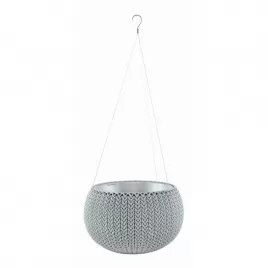 Květináč Keter COZY S závěsný Cloudy grey