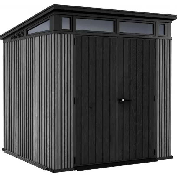 Zahradní domek 7x7 Vertical šedý, s podlahou Keter PENT Signature 610675