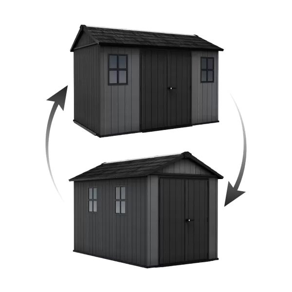 Zahradní domek Keter Newton Plus wide 7x7,5 šedý, s podlahou