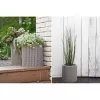 Květináč Keter Cylinder L Silver Grey