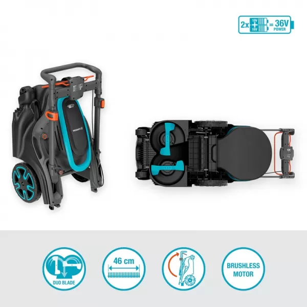 Aku sekačka PowerMax Duo 46/36V P4A - bez aku Gardena 14646-55