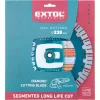 Kotouč diamantový řezný segmentový Long Life Cut, suché řezání, 230x22,2x2,3mm Extol Industrial 8703038