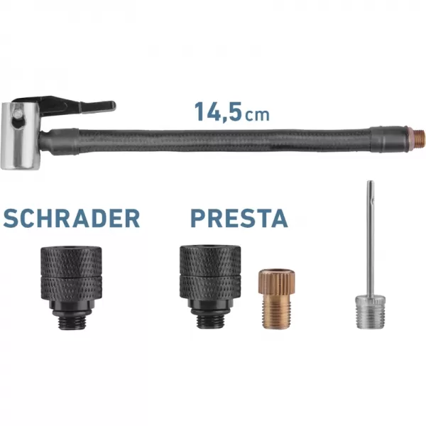 Aku kompresor 8V/0,5 Ah 10,3bar, USB nabíjení Extol Premium 8891512