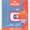 Kotouč diamantový řezný, turbo Thin Cut, suché i mokré řezání, 230x22,2x2mm Extol Premium 8803045
