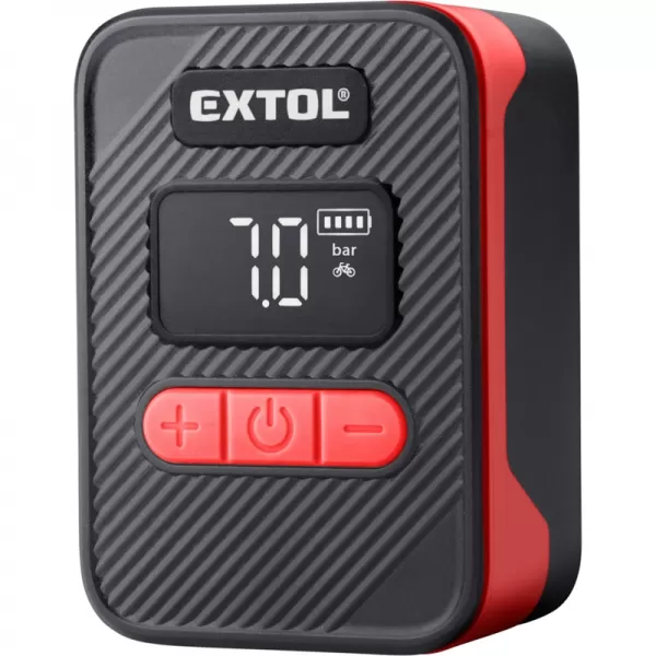 Aku kompresor 8V/0,5 Ah 10,3bar, USB nabíjení Extol Premium 8891512