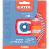 Kotouč diamantový řezný, turbo - suché i mokré řezání, 125x22,2x2mm Extol Premium 8803052