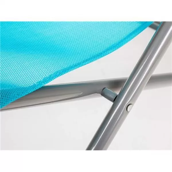 Plážové skládací křesílko HAPPY GREEN CARIBIC - světle modré A12293
