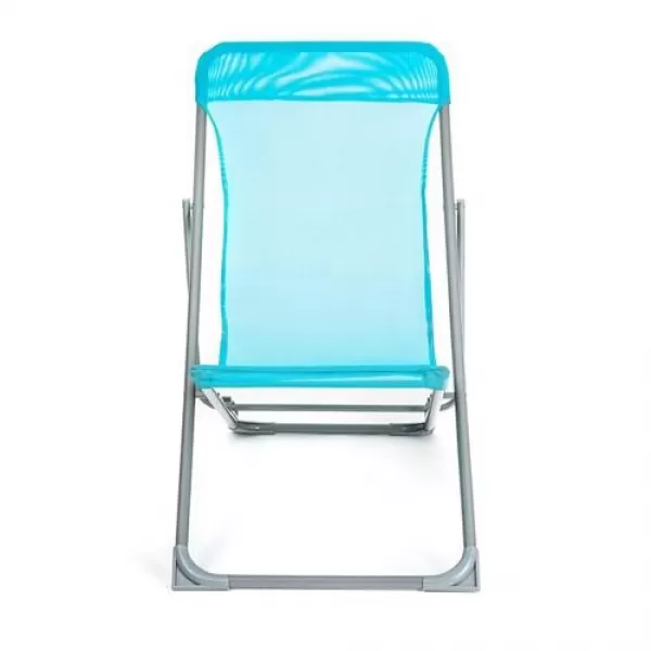 Plážové skládací křesílko HAPPY GREEN CARIBIC - světle modré A12293