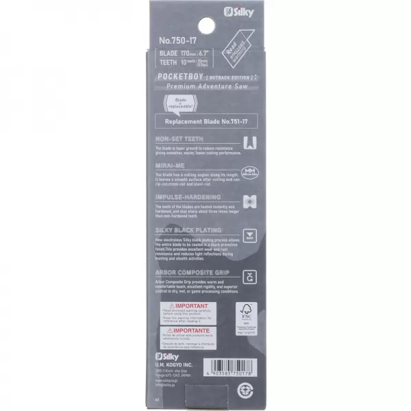 Skládací pila Pocketboy Professional 170-10 Outback Edition Silky KSI75017