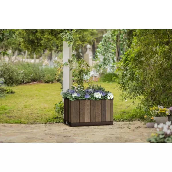 Květináč Keter Deco Rectangle walnut 612032