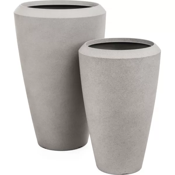 Květináč G21 Cement Oval 44,3 x 44,3 x 69,8 63929727