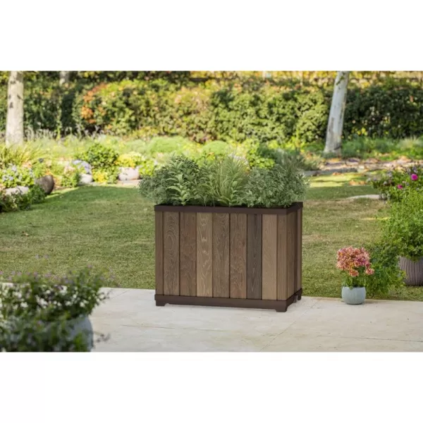 Květináč Keter Deco Rectangle Tall walnut 612033
