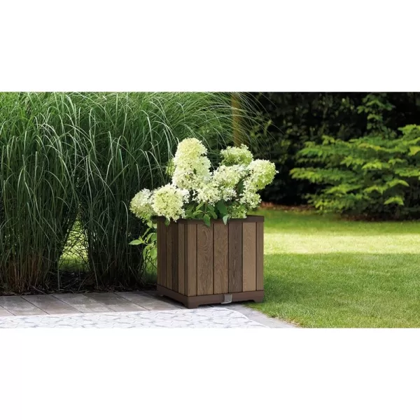 Květináč Keter Deco Square walnut 612030