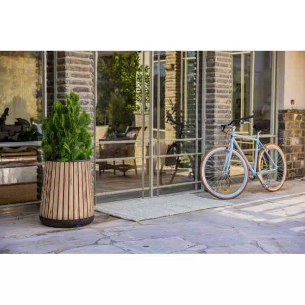 Květináč Keter Deco Conic walnut 261030