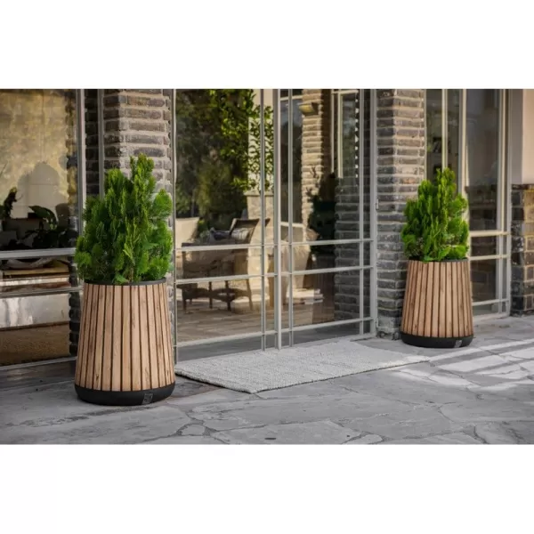 Květináč Keter Deco Conic walnut 261030