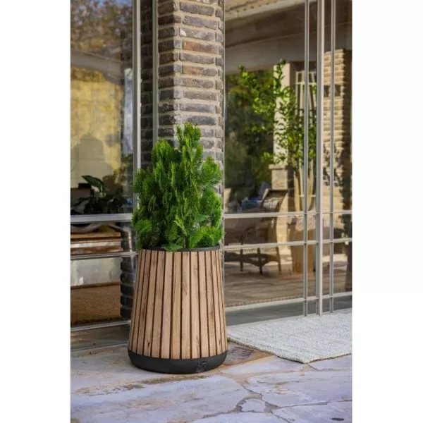 Květináč Keter Deco Conic walnut 261030