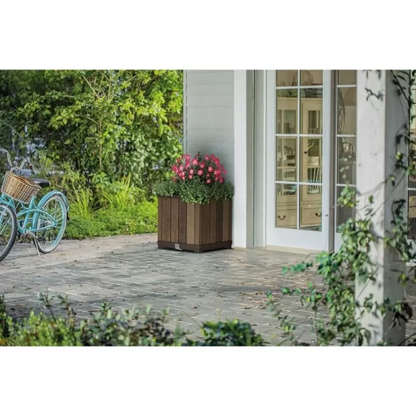 Květináč Keter Deco Square walnut 612030