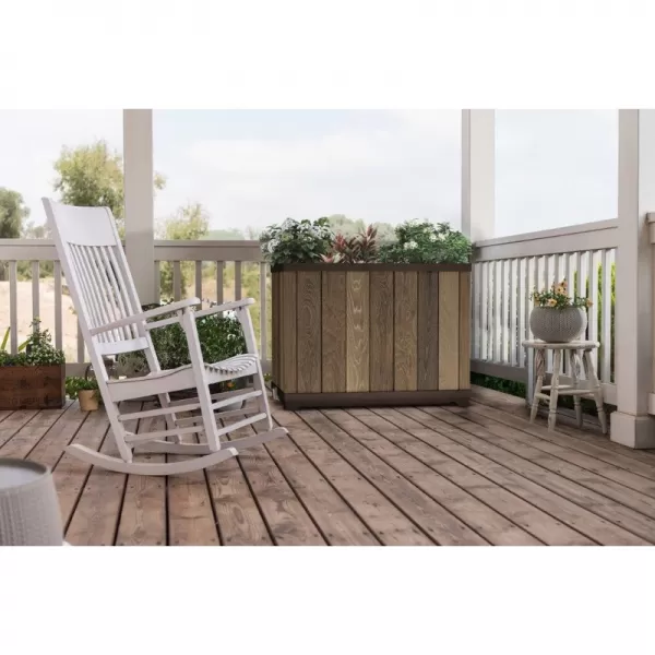Květináč Keter Deco Rectangle Tall walnut 612033