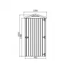 Dřevěný domek SOLID ANITA 1 - 90 x 96 cm (S879-1) LG2389