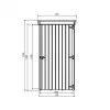 Dřevěný domek SOLID DEBORA 1 - 90 x 96 cm (S8581-1) LG2391
