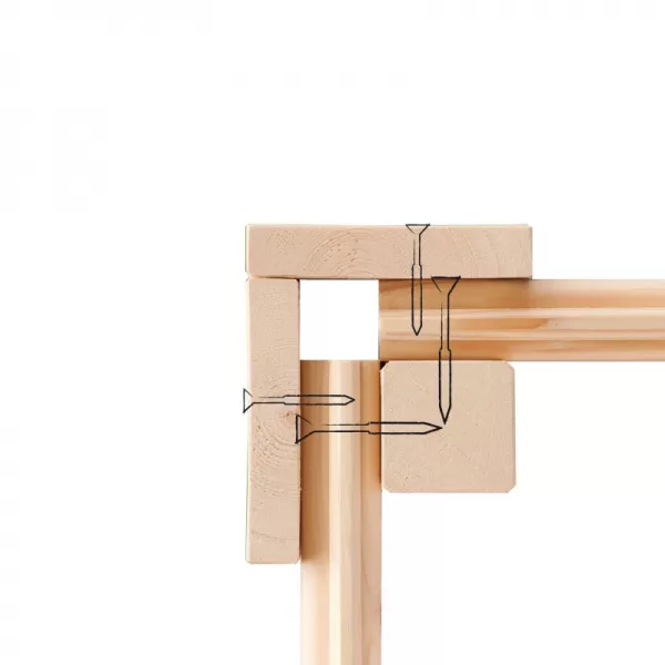 Dřevěný domek KARIBU STOCKACH 3 (82978) natur LG1706