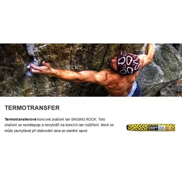 Jednoduché dynamické lano 40m SINGING ROCK STORM 9.8