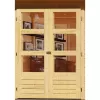 Dřevěný domek KARIBU STOCKACH 3 (82979) tm. Šedý LG1716