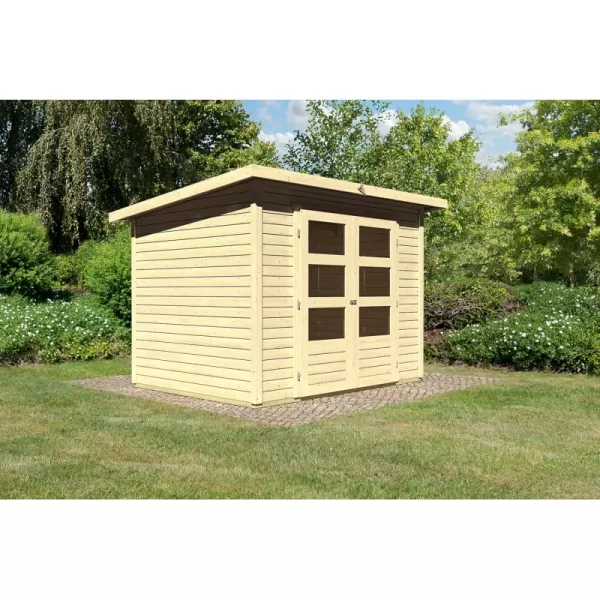 Dřevěný domek KARIBU STOCKACH 3 (82978) natur LG1706