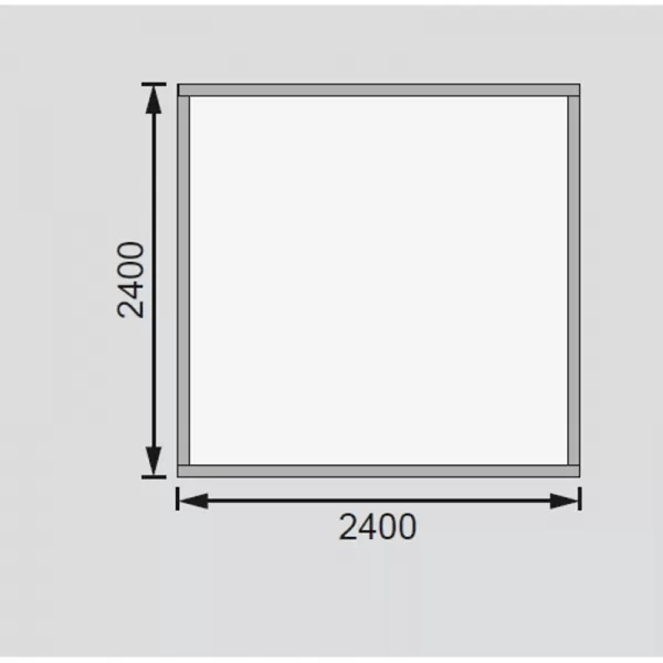 Dřevěný domek KARIBU QUBIC 1 (79845) natur LG2192