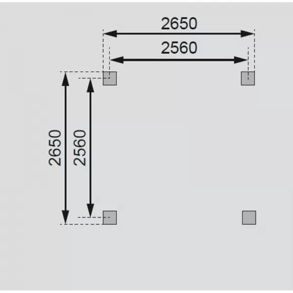 Zahradní altán KARIBU SEVILLA 68819 vč. černého střešního šindele LG1940