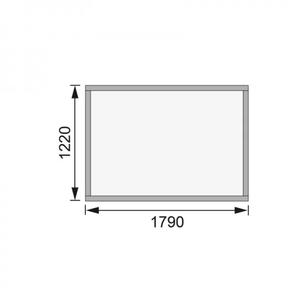 Dřevěný domek KARIBU MERSEBURG 2 (68150) natur LG1728
