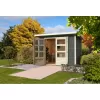 Dřevěný domek KARIBU STOCKACH 4 (82981) tm. Šedý LG1717