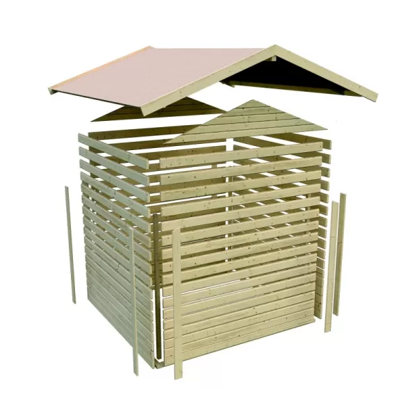 Dřevěný domek KARIBU TALKAU 4 (83336) natur LG1775