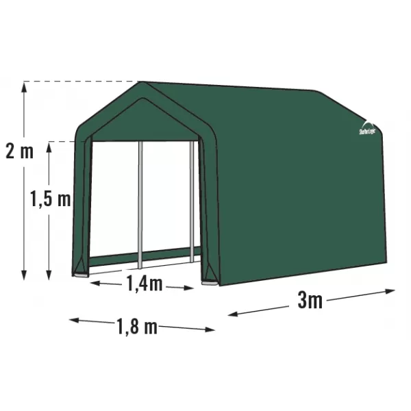 Plachtový přístřešek 1,8x3,0 m 70471EU SHELTERLOGIC LG1373