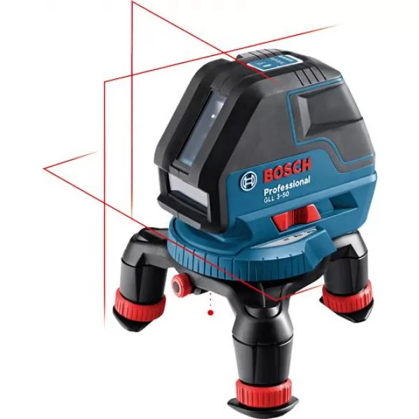 Multičárový laser Bosch GLL 3-50 Professional + L-BOXX 136 + držák BM 1