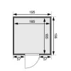 Finská sauna KARIBU JARA (6172) LG2497