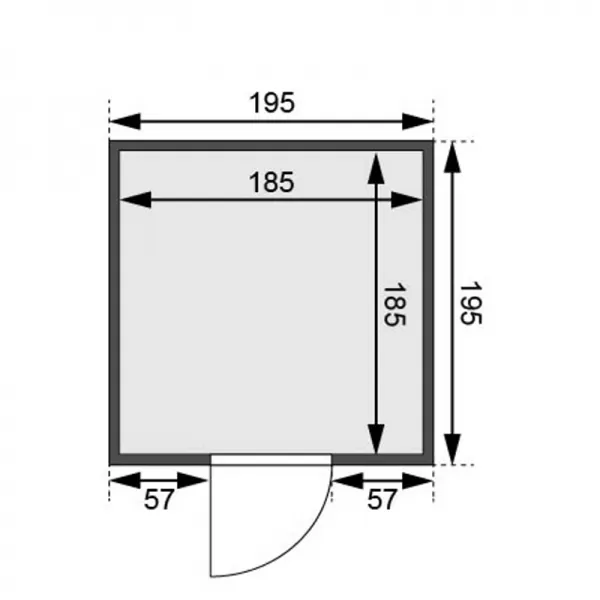 Finská sauna KARIBU JARA (6172) LG2497