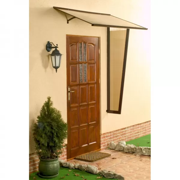 Stříška nad dveře LANITPLAST MELES 120/85 hnědá LG653