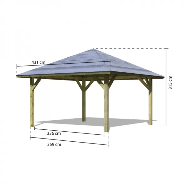 Carport KARIBU KIRN 1 68843 LG2490